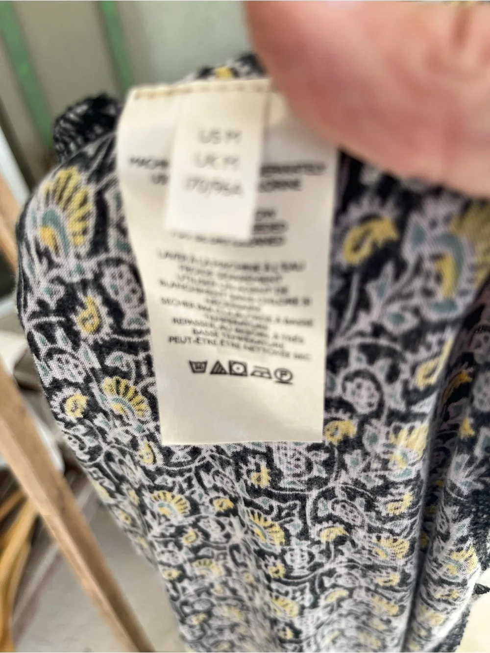 Free people oversized floral print knit tank